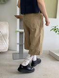 Manaco Number Stitch Bermuda Cotton Pants