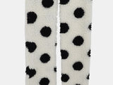 Elvan Dot Color Matching Fleece Fluffy Muffler