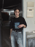 System Printing Over Short Sleeve Tee