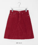 Benid Corduroy Midi Skirt