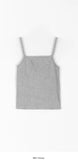 Color Slim Cropped Ribbed String Sleeveless