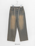 Sano Strap Wash Denim Wide Pants