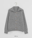 Hideout Raglan High Neck Knit Cardigan