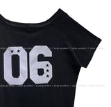 Number 6 Off Shoulder Raglan Short Sleeve