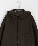 [unisex] Myumin Wool Quilted Pocket Hood Coat - Wool 60