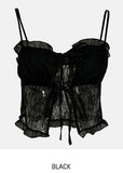 Pony Ribbon Lace Top