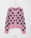 Moheb Flower Knit Cardigan