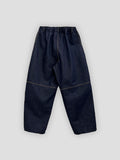 Bitter Color Sheme Stitching Balloon Pants