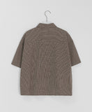 [Unisex] Belgou Crop Check Short Sleeve Shirt