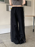 Evel Side Line Wide Long Two-Way Jogger Pants