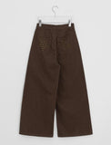 Fitfree Rivet Stitch Wide Pants
