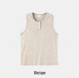 Dust Pigment Henley Sleeveless