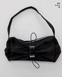 Borin satin shirring-string mini shoulder bag