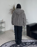 Deuce fleece corduroy hooded jacket