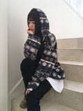 [MADE] Wilson Winter Nordic Pattern Drop Loose Fit Hooded Fleece