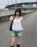 Paul Western Short Denim Shorts