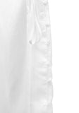 Button see-through wrap skirt