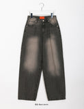 Menmid  Washing Black Blue Wide Pants