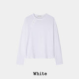 Trav Diagonal Henley Neck Long Sleeve T-shirt