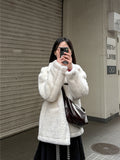 Toggle Duffel Half Fur Coat