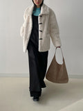 Toggle Duffel Half Fur Coat
