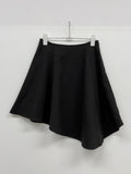 [FW/Brushed] Unbalance Midi Flare Skirt