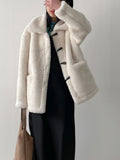 Toggle Duffel Half Fur Coat