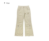 Dudu Cut Pocket Cotton Bootcut Pants