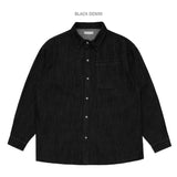 Lead Washing Denim Shirt Jacket