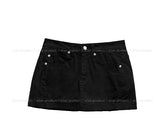Mitsu Damage Back Pocket Mini Skirt