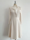 Roselle Tie Color Matching Flare One Piece