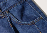 Twin Pintuck Wide Denim Pants