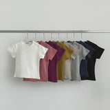 High Quality Layered Plain Slim Short Sleeve T-shirt