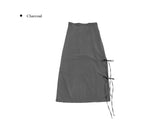 Chika strap nylon long skirt