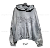Eike printed balloon hoodie