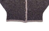 Tack Color Matching Collar Wool Knit Cardigan