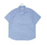 Rickfree open collar short sleeve shirt