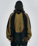 Paneled Mixed Knit Sweater