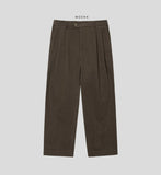 Less two-tuck cotton wide pants