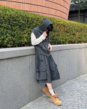 Cos Pigment Hooded Vest