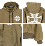 Kira Vintage Quilted Hooded Jumper