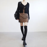 Chenia Two-Button Knit Cardigan