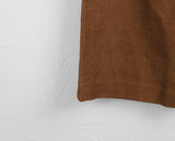 Beeton Back Banding Pintuck Corduroy Long Wide Pants