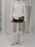 Ketone High Neck Button Cardigan