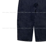 Fizz cut wide denim pants