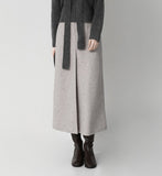 Luca Wool Pintuck Skirt