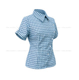 Pop Roundy Unbalance Check Shirt