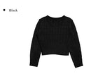 Hido Cable V-neck Knit