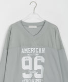 Pls sporty lettering over short sleeve tee