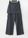 Pick D-Ring Wrap Skirt Pants